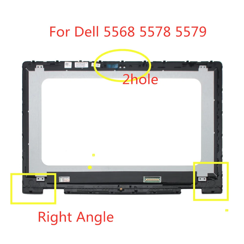 15,6 ''fhd ЖК-экран с сенсорным стеклом и дигитайзером+ рамка 40 контактов для Dell Inspiron 15 5568 5578 5579 P58F P58F001