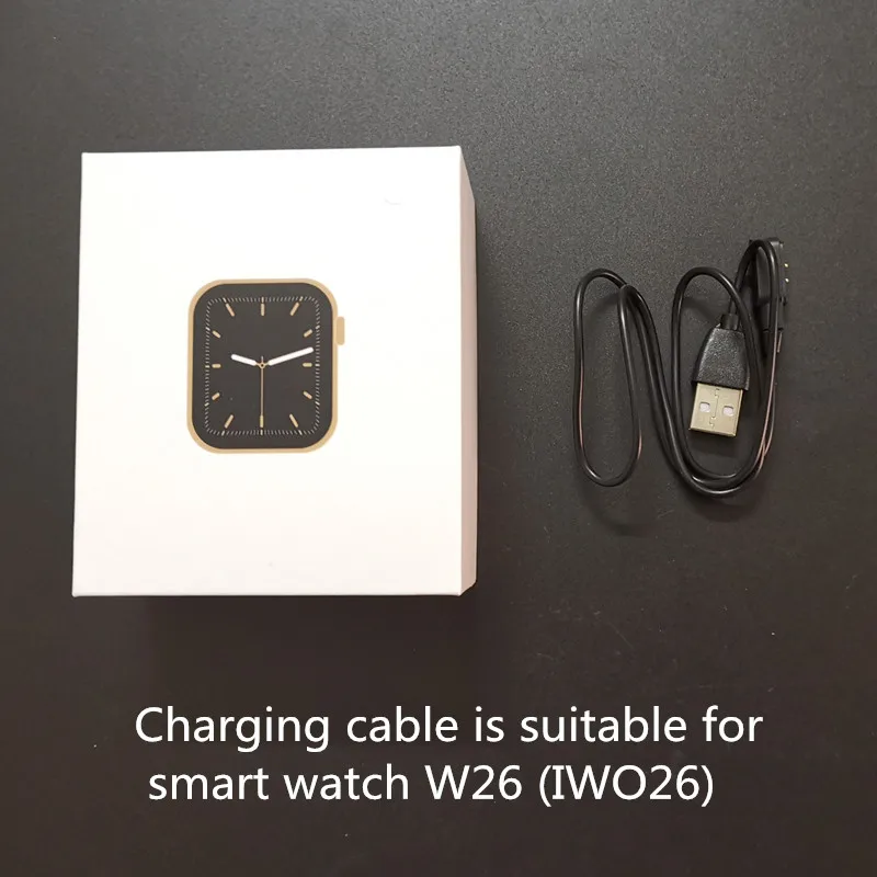 El cable de carga original es adecuado para reloj inteligente W26 IWO 26 y  reloj inteligente DT28 - AliExpress Productos electrónicos