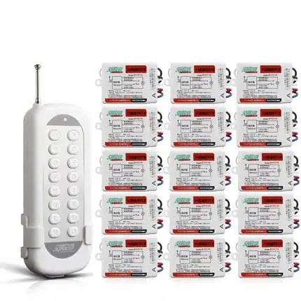 JD-F211A1N15  15 Channel  110V and 220V RF Wireless Remote Control Switch