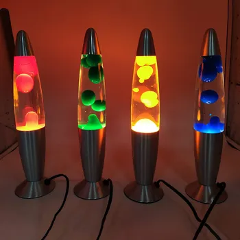 

ALLOMN 4 Colors Lava Lamp Car Decoration Rocket Shape Lamp Novel Elegant Family Bedroom Lava Lamp Decoration Car Accessories