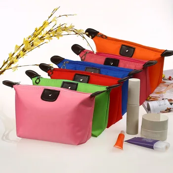 

1 PC Solid Color Waterproof Cosmetic Bag Travel Toiletry Storage Bag Beauty Makeup Bag Cosmetic Bag Organizer Hot Sale
