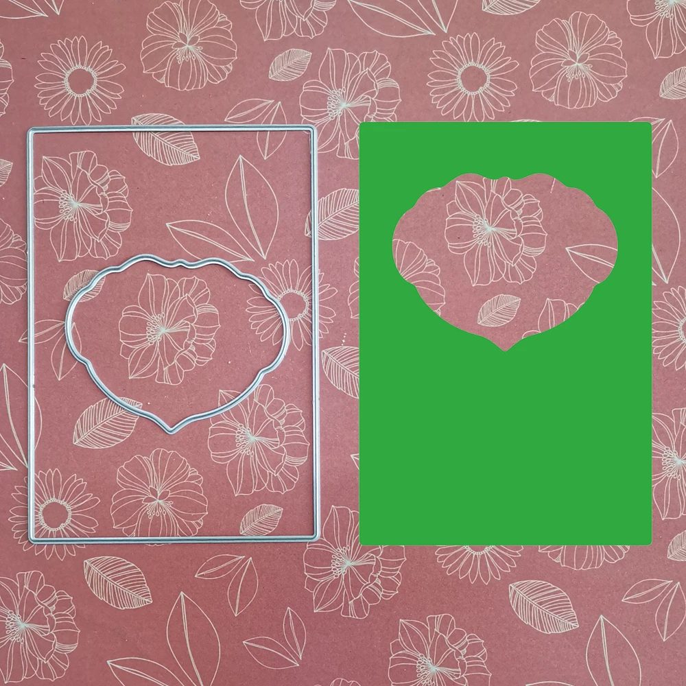  Craft metal cutting dies cut die Invitation Cards Envelope Heart Frame Scrapbooking paper knife mou - 4000084451028