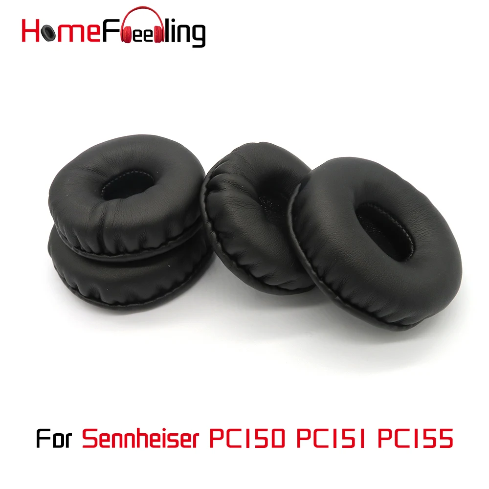 

Homefeeling Ear Pads For Sennheiser PC150 PC151 PC155 Earpads Round Universal Leahter Repalcement Parts Ear Cushions