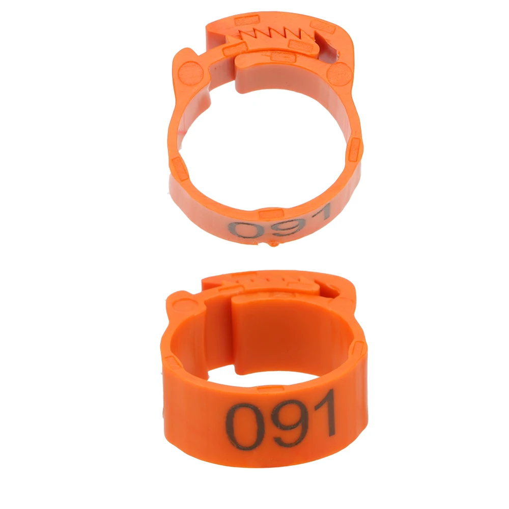 HILIFE 100Pcs/set Buckle Ring Foot Ring Color Randomly Adjustable Leg Digital Label For Chicken Duck Pigeon