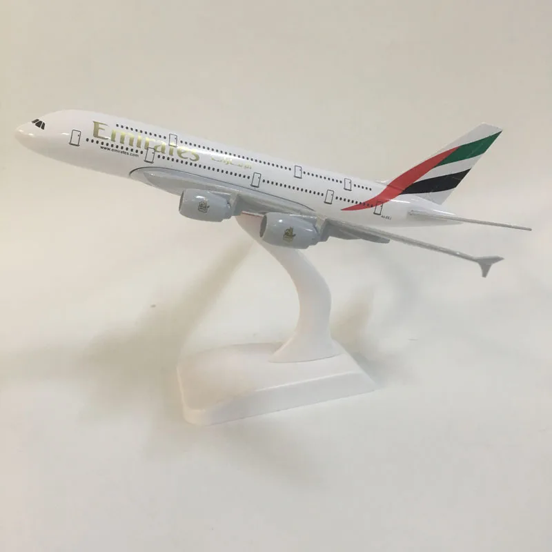 

JASON TUTU 20cm Emirates Airbus A380 Plane Model Airplane Model Aircraft Model 1:300 Diecast Metal planes toys Gift Collect