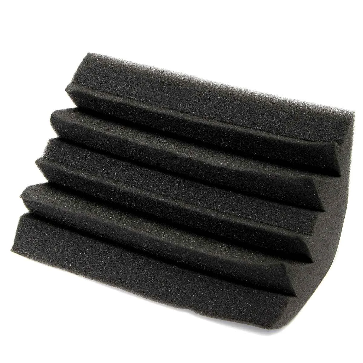 Black 24x12x12 см Мини угловая Звукопоглощающая пена хлопок Угловые басовые ловушки студийная пенная панель Звукопоглощающая акустическая обработка - Цвет: Black