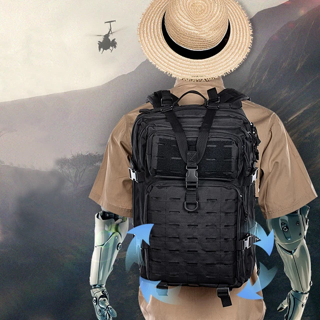 Mochila táctica militar de gran capacidad para hombre, bolsa de viaje para  acampar al aire libre, senderismo y escalada - AliExpress