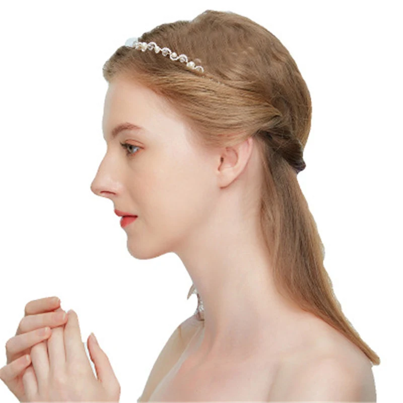 Fashion Bridal Hairband Wedding Headpiece For Bride Handmade Party Jewelry Accessories Headdress Beauty Women Headhoop Haircombs