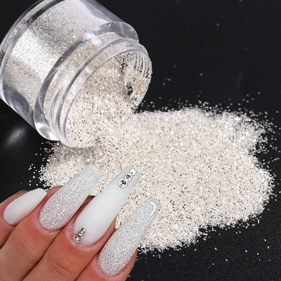 Glitter Powder Nail Designs
