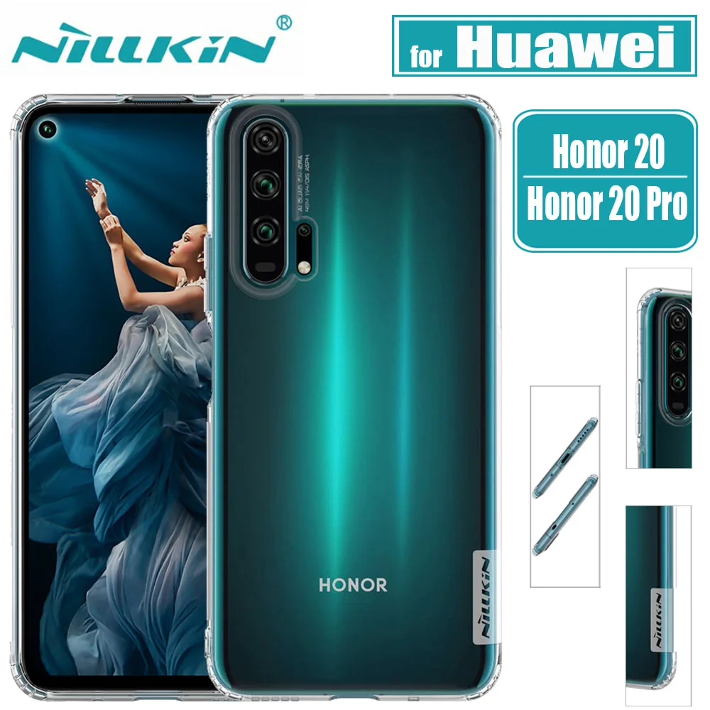 

Nilkin for Huawei Honor 20 Pro Case Cover Nillkin Soft Silicone TPU Clear Phone Back Full Cover Case Huawei Honor 20 Pro Nilkin