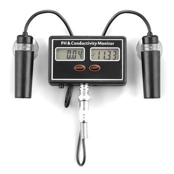 

Eu Plug, Online Ph & Ec Conductivity Monitor Meter Tester Atc, Water Quality Real-Time Continuous Monitoring, for Aquarium, Pond