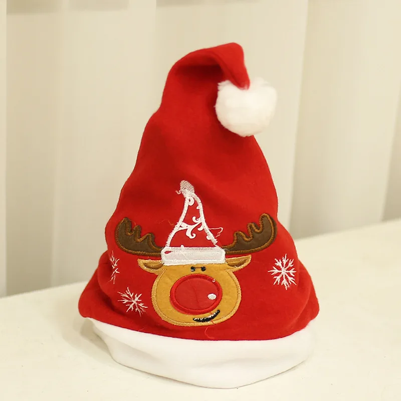 3 шт рождественские шапки для детей и взрослых, Санта-Клаус, снеговик, мультфильм, узор, розовая Корона, шапки, рождественские, вечерние, для дома, много дизайнов, украшения