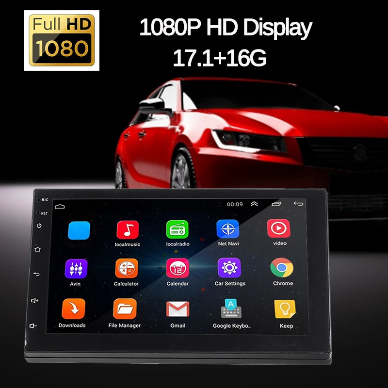10,1 дюймов 1080P Android 8,1 Автомобильный gps стерео плеер bluetooth Сенсорный экран/Indash Мультимедиа Радио/WiFi USB/A2DP BT Музыка