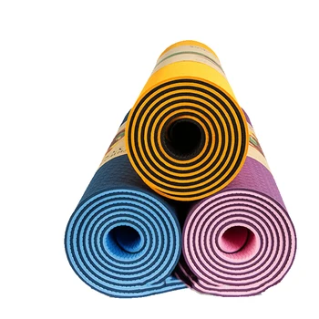 

6 MM Beginner TPE Yoga Mat Environmentally Friendly Non-slip Fitness Flat Support Pad Children Dance Practice Pad Customized