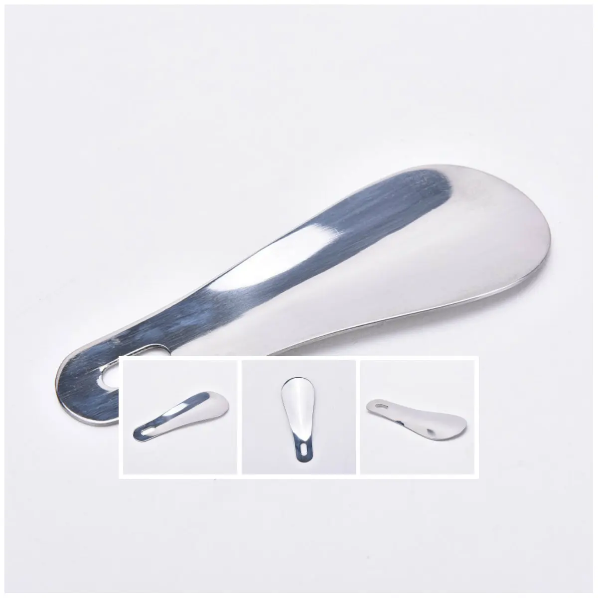 1PCS Professional Mini Shoe Horn Portable 10cm  Stainless Steel Metal Shoe Horn Spoon Shoehorn
