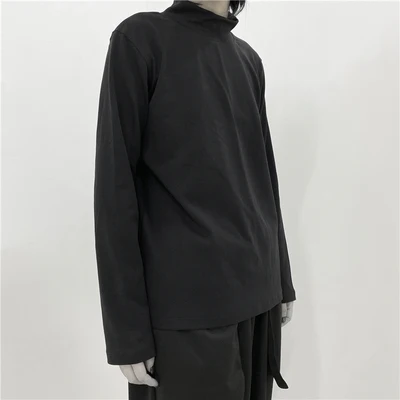 Design Niche dark wind minimalist semi-high-necked