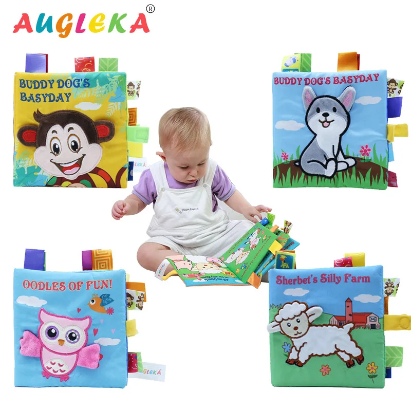 Animal Embroidery Cloth Book 3d Baby Educational Toys Tear Not Rotten Early Education Can Be Washed | Игрушки и хобби