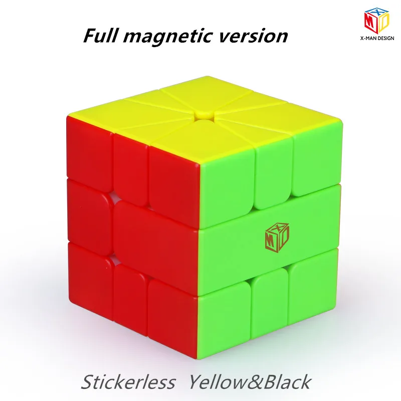 New SQ1 QiYi Mofangge volt SQ-1 Magic Cubes Puzzle X-Man Design Qifa Square 1 Learning Educational Kids Toys Game Gift - Цвет: Stickerless full YW