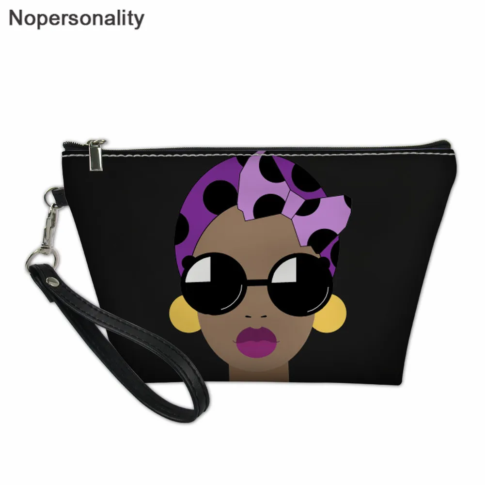 Wopersonality женские сумки для макияжа, женские дорожные сумки-органайзер, кожаные косметички на молнии, африканская женская сумка для туалетных принадлежностей с принтом - Цвет: L4977Z8