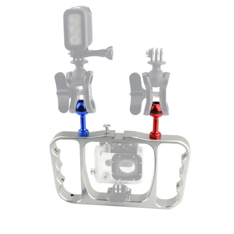 Soporte de Fotografia de buceo de aluminio para GoPro Hero 7 6 5 4/3+/3/2/camara de Acción de buceo accesorios