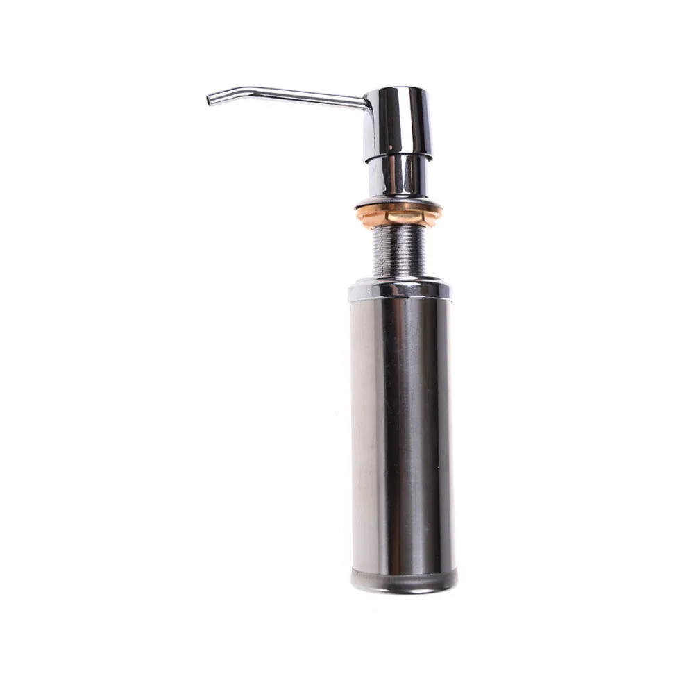 1PCS Bathroom Stainless Steel Liquid Soap Dispenser Kitchen Sink Soap Box Bottle Cheaper