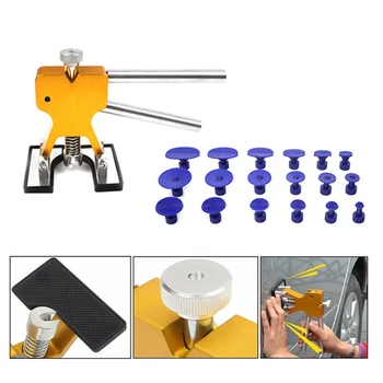 

Universal Car Paintless Dent Repair Puller Kit 18 Tabs Hail Removal Tool Auto Body Paintless Dent Lifter Repair Tool