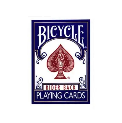 1 шт. синий/красный покер регулярные игральные карты Rider Back стандартные колоды - Цвет: Синий