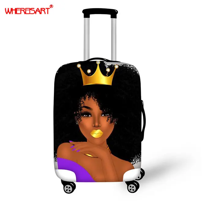 WHEREISART Thicker Travel Luggage Suitcase Protective Cover for Trunk Case Apply to 18''-30'' Suitcase Cover Elastic Perfectly - Color: YQ3702
