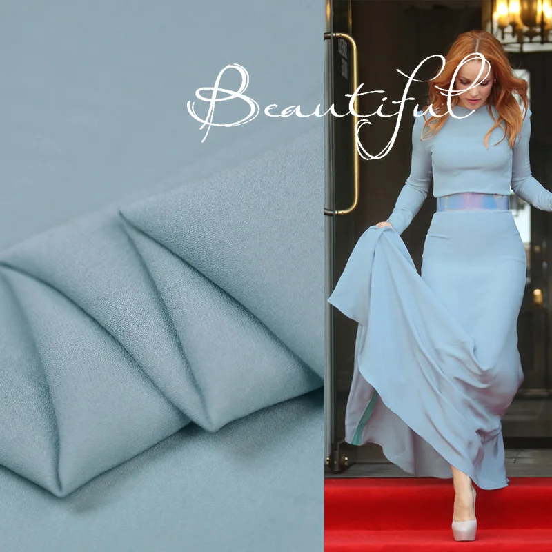 100 см* 110 см Элегантное Шелковое качественное шелковое Креповое платье Tissu