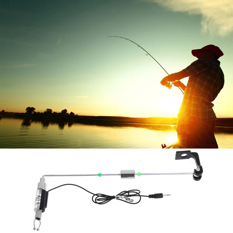 Fishing Alarm Swinger Indicator LED Illuminated Receiver Bite Suspension Sensor