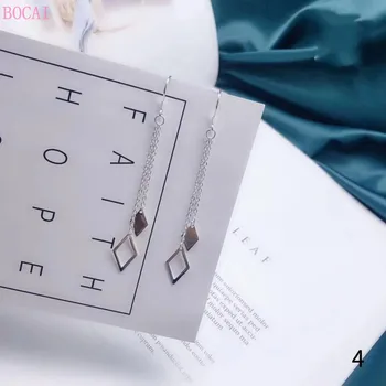 

Pure silver Advanced Earrings for women 2020 new fashion jewelry pure silver needle temperament personality earrings