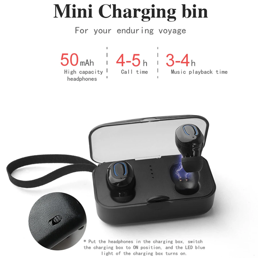 T18 TWS Мини Портативный беспроводной Смарт Bluetooth 5 0 наушники водонепроницаемые