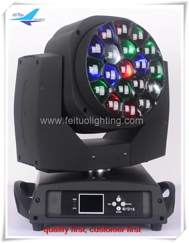 

High Power Bee Eye 19x15W Zoom Moving Head Wash LED RGBW 4in1 DMX Stage Equipment Light Beam Party DJ Disco Lighting Movinghead