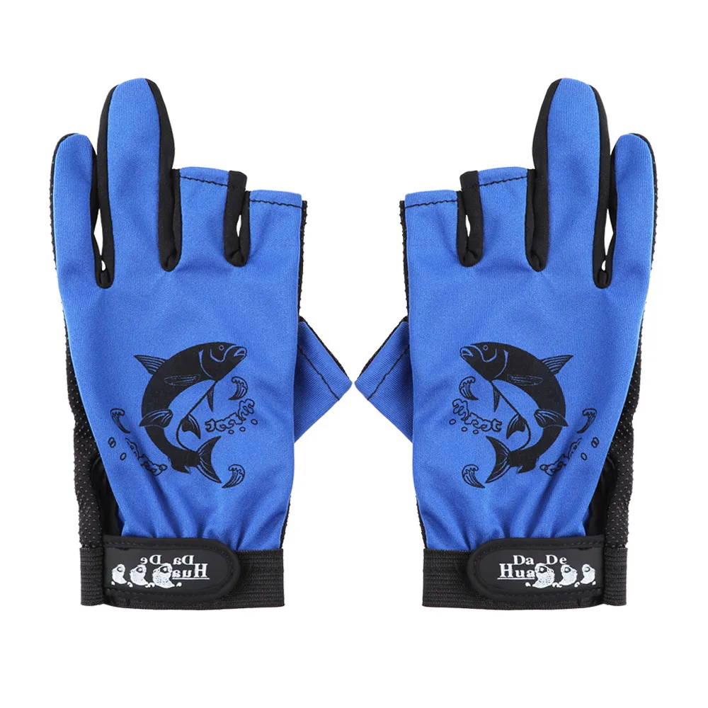 Señores de neopreno y guantes anti-slip 3 dedos Angler guantes camuflaje 