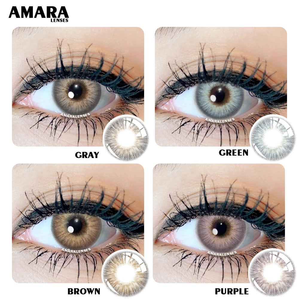 Mejores Ofertas AMARA-lentillas de colores OMG, lentes de contacto para ojos, ojo coloreado, 1 par RLwqeK1aayR