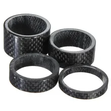 

1 1/8" Carbon Fiber Bike MTB Headset Stem 5 10 15 20mm Washer Spacer Set Kit Road Bike Stem Front Fork Adjustment Spacers