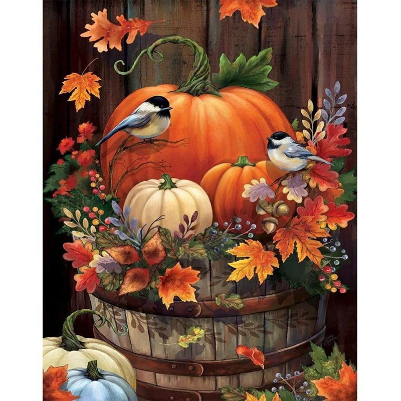 DIY Diamond Painting Kits For Adults Full Drill Paintings Pictures Arts Craft Home Wall Decor Pumpkin | Дом и сад