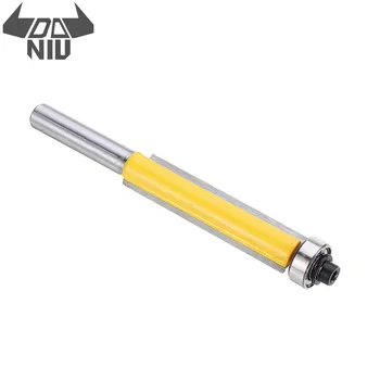 

DANIU 1pc 8mm Shank Trimming Ceaning Flush Trim Wood Router Bit with Bearing End Milll Milling Cutters For Woodworking Cutter