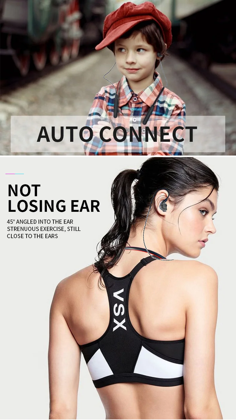X9 двойной динамический бас звук Bluetooth наушники крюк/в уши стабильные Спортивные Беспроводные наушники 250 мАч TF карта MP3 водонепроницаемая гарнитура