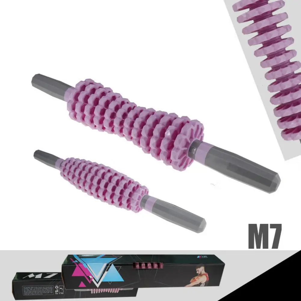 Ролик для мышц глубокий тканевый фасциевый массажер массажная роликовая палочка для снятия боли в ногах шеи спины целлюлитный массажер Йога ролик 4 - Цвет: Purple