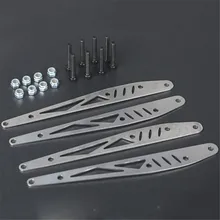 Pièces de plaque de renforcement du bras de traction arrière en acier inoxydable, pour KYX Axial 1/10 RBX10 modèle Ryft véhicule tout terrain