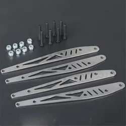 Pièces de plaque de renforcement du bras de traction arrière en acier inoxydable, pour KYX Axial 1/10 RBX10 modèle Ryft véhicule tout terrain 