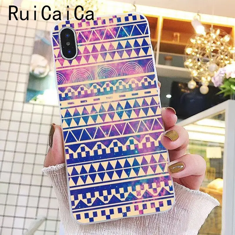 Pastel Tribal Aztec Triangle On Nebula