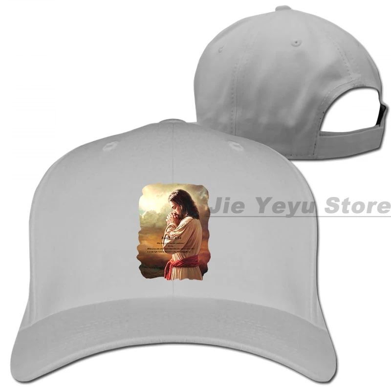 Unisex-Jesus Christ religion-Script Romans Pray Christ бейсбольная кепка для мужчин и женщин, Кепка-Дальнобойщик, модная Регулируемая Кепка - Цвет: 1-Gray