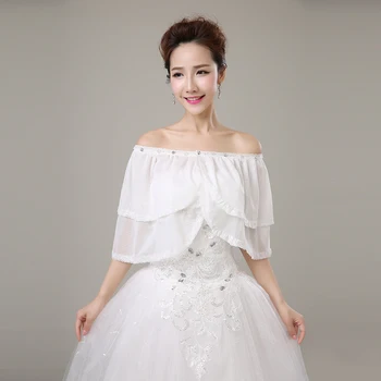 

Fashion Bohemian Fabric Wrap Off Shoulder Lace Edge Cape Bridal Wedding Shawl Cover Up Women Shrug Handmade