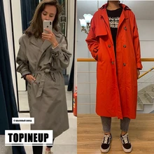 Модный брендовый двубортный осенне-зимний Тренч с поясом, длинное пальто для девушек, верхняя одежда, jaqueta feminina