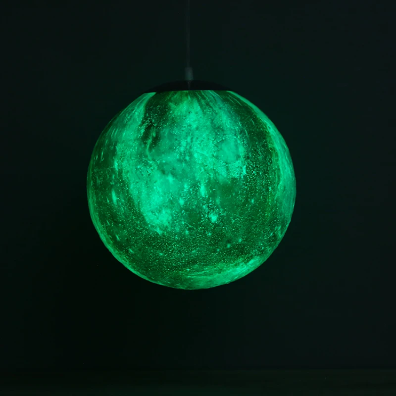 16 цветов 3D печать люстра шар Луна светодиодный звезда современный светильник для