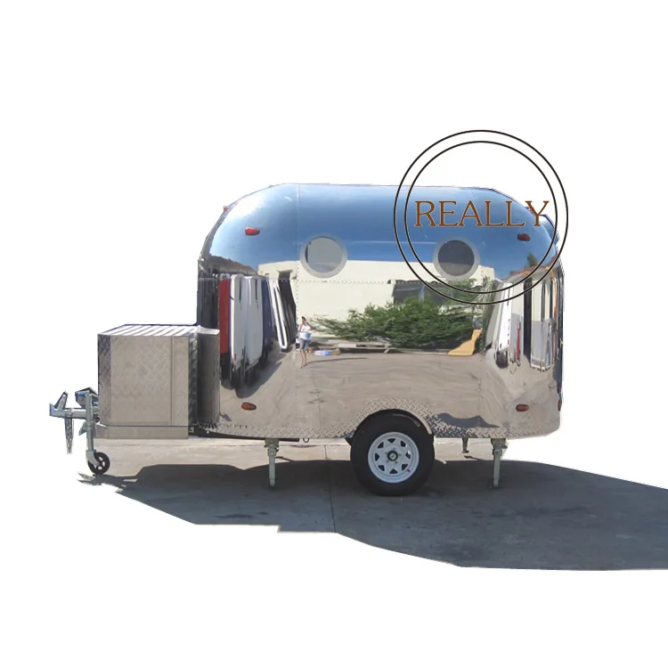 3 м длина сделаны по индивидуальному заказу Нержавеющая сталь Airstream снэк-Еда трейлер тележека/Еда концессий прицепа