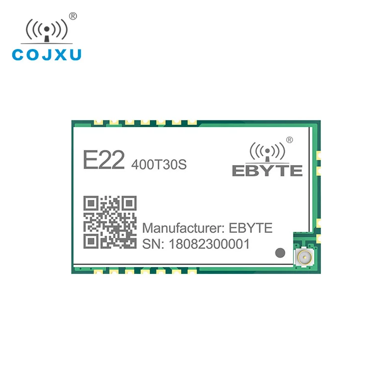 SX1268 LoRa TCXO 433 МГц 30 дБм E22 400T30S SMD UART беспроводной трансивер IPEX Печать отверстие 1 Вт