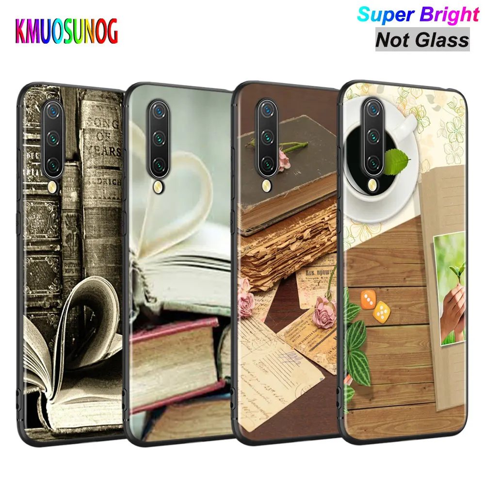 

Black Cover reading books for Xiaomi Mi A3 A2 A1 5X 6X 6 8 Lite 9 9SE CC9 F1 9T 9TPro Play Phone Case
